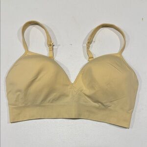 Athleta Embrace Seamless Yellow Bra, A-C fit